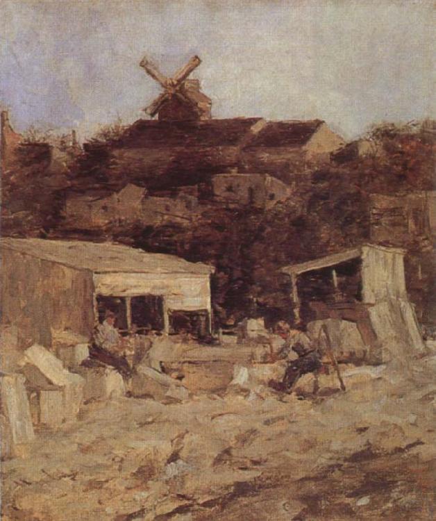 Matthijs Maris Quarry at Montmartre oil painting image